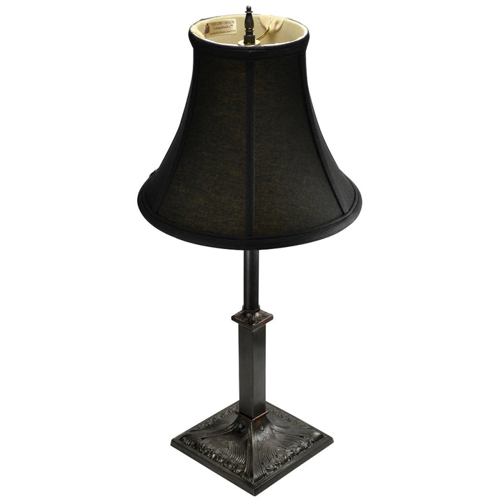 COPPER MOUNTAIN HARDWARE 21 Inch Solid Brass French Table Lamp (Oil Rubbed Bronze Base)