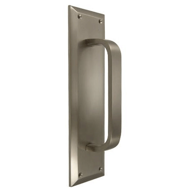 10 Inch Quaker Style Pull and Push Plate Set (Brushed Nickel Finish) COPPER MOUNTAIN HARDWARE