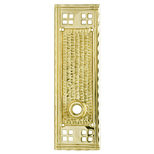 Copper Mountain Hardware Craftsman Style Solid Brass Rosette Plate (Polished Brass Finish)