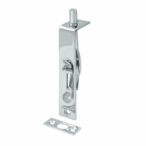 DELTANA Deltana Solid Brass 4" Heavy Duty Flush Bolt (Polished Chrome Finish)