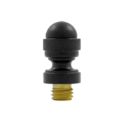 7/8 Inch Solid Brass Acorn Tip Door Finial (Paint Black Finish) DELTANA