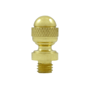 7/8 Inch Solid Brass Acorn Tip Door Finial (Polished Brass Finish) DELTANA