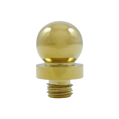 DELTANA 3/4 Inch Solid Brass Ball Tip Door Finial (PVD Finish)