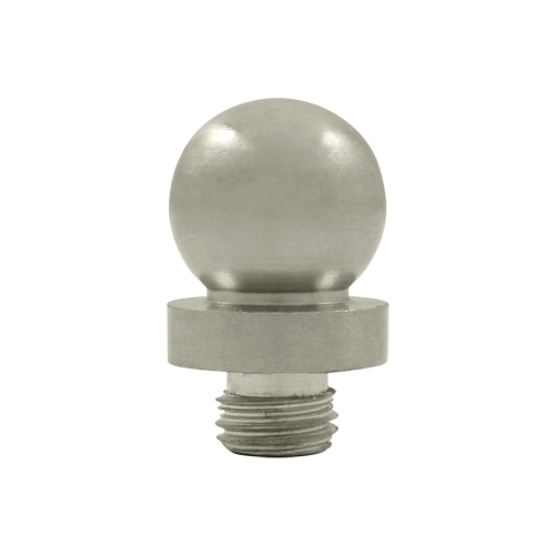 DELTANA 3/4 Inch Solid Brass Ball Tip Door Finial (Brushed Nickel Finish)