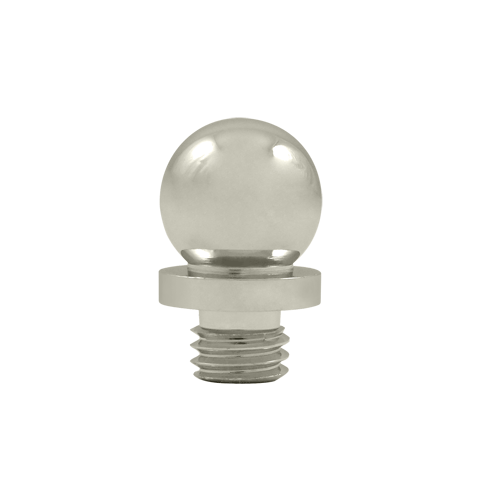 9/16 Inch Solid Brass Ball Tip Door Finial (Polished Nickel Finish) DELTANA