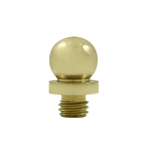 9/16 Inch Solid Brass Ball Tip Door Finial (Unlacquered Brass Finish) DELTANA