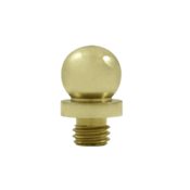 9/16 Inch Solid Brass Ball Tip Door Finial (Unlacquered Brass Finish) DELTANA