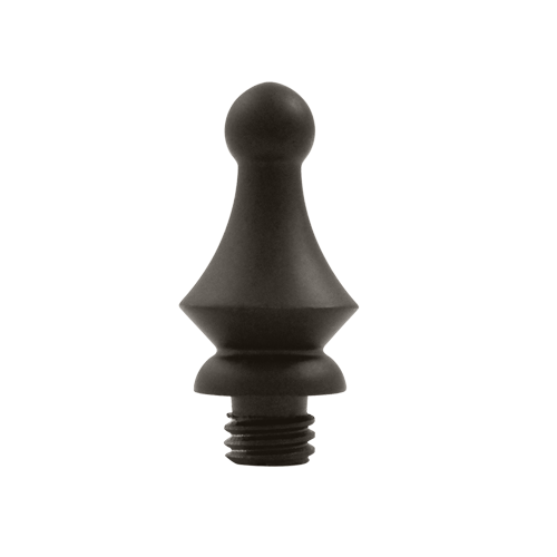 DELTANA 1 1/4 Inch Solid Brass Windsor Tip Door Finial (Oil Rubbed Bronze Finish)