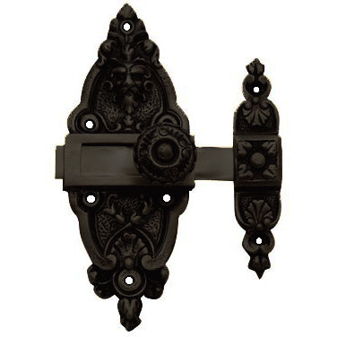 COPPER MOUNTAIN HARDWARE 5 1/2 Gargoyle French Door or Cabinet Slide Bolt Latch (Oil Rubbed Bronze Finish)