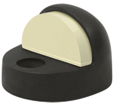 DELTANA High Profile Floor Mounted Bumper Door Stop (Oil Rubbed Bronze Finish)