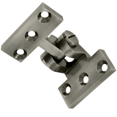 DELTANA 2 1/2 x 3 3/4 Inch Solid Brass Intermediate Pivot Hinge (Antique Nickel Finish)