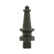 DELTANA 1 3/16 Inch Solid Brass Steeple Tip Hinge Finial (White Bronze Dark)