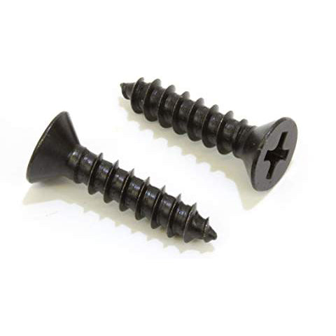 COPPER MOUNTAIN HARDWARE Single 3/4 Inch Black Phosphate Steel Wood Screw (Oil Rubbed Bronze Finish)