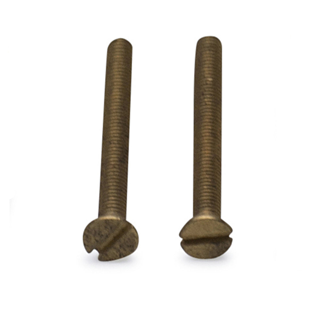 COPPER MOUNTAIN HARDWARE Pair of Standard Rosette Screws (Antique Brass)