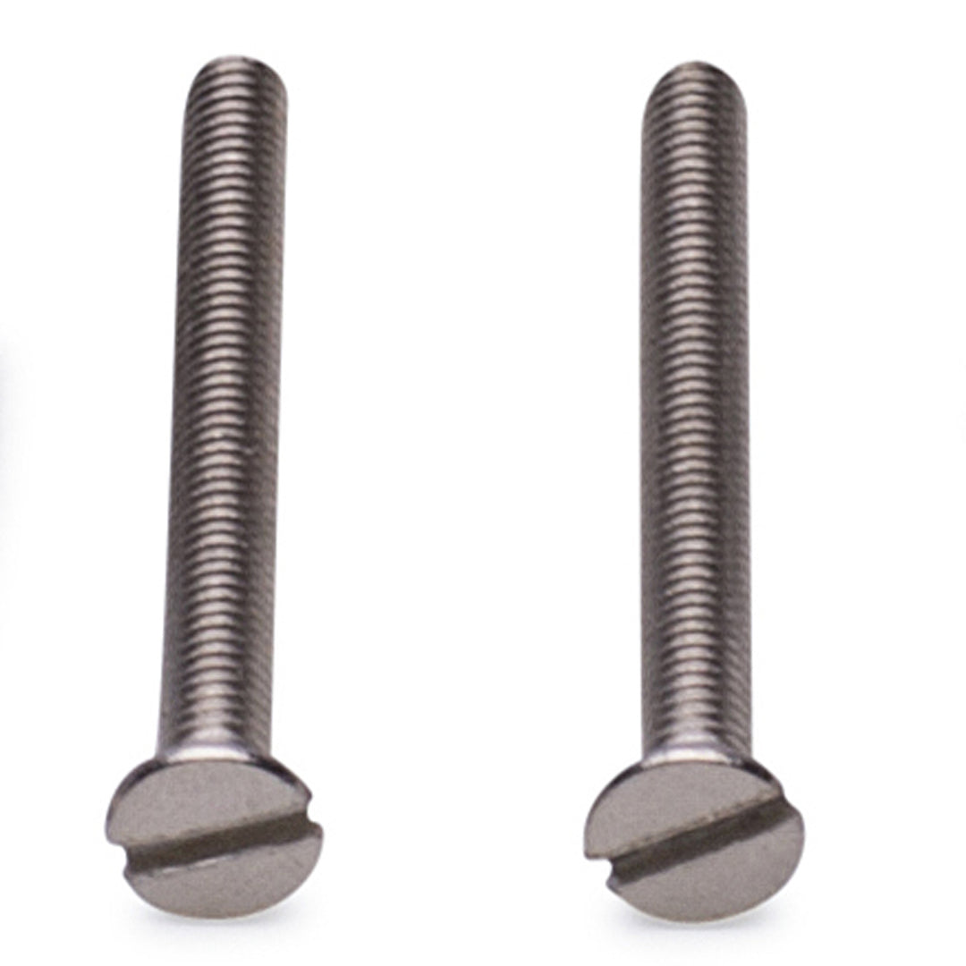 COPPER MOUNTAIN HARDWARE Pair of Standard Rosette Screws (Brushed Nickel Finish)