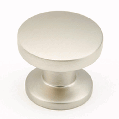 SCHAUB 1 3/8 Inch Northport Round Cabinet Knob (Brushed Nickel Finish)