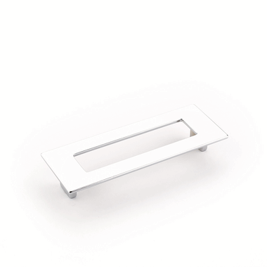 SCHAUB 5 7/8 Inch (5 Inch c-c) Finestrino Rectangle Pull (Polished Chrome Finish)