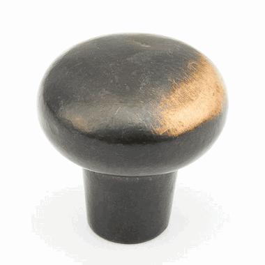 SCHAUB 1 1/4 Inch Mountain Round Knob (Ancient Bronze Finish)