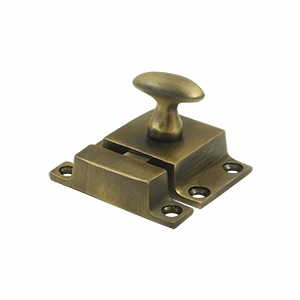 DELTANA 1 1/2 x 1 3/4 Inch Solid Brass Cabinet Lock (Antique Brass Finish)