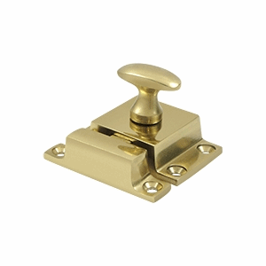 DELTANA 1 1/2 x 1 3/4 Inch Solid Brass Cabinet Lock (Polished Brass Finish)