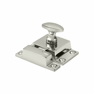 DELTANA 1 1/2 x 1 3/4 Inch Solid Brass Cabinet Lock (Polished Nickel Finish)