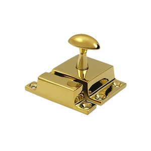 DELTANA 1 1/2 x 1 3/4 Inch Solid Brass Cabinet Lock (Polished Brass Finish)