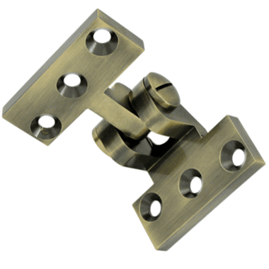 DELTANA 2 1/2 x 3 3/4 Inch Solid Brass Intermediate Pivot Hinge (Antique Brass Finish)