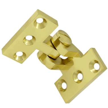 DELTANA 2 1/2 x 3 3/4 Inch Solid Brass Intermediate Pivot Hinge (Polished Brass Finish)