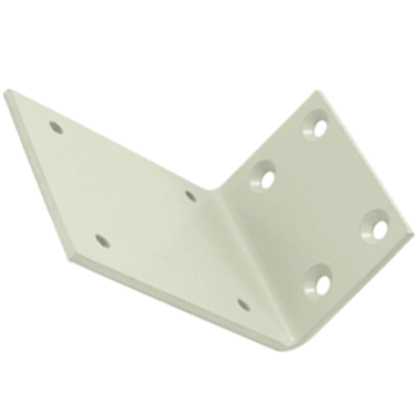 DELTANA Solid Brass Jamb Bracket (White Finish)