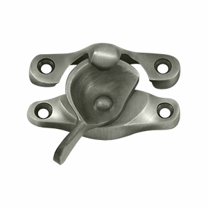 DELTANA Solid Brass Window Sash Lock 1 inch X 2 5/8 inch (Antique Nickel Finish)