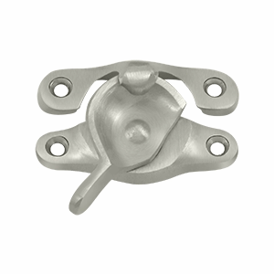 DELTANA Solid Brass Window Sash Lock 1 inch X 2 5/8 inch (Brushed Nickel Finish)