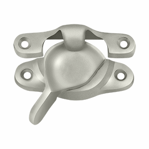 DELTANA Solid Brass Window Sash Lock 1 1/8 inch X 3 inch (Brushed Nickel Finish)