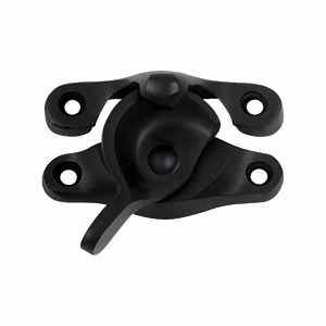 DELTANA Solid Brass Window Sash Lock 1 inch X 2 5/8 inch (Matte Black Finish)