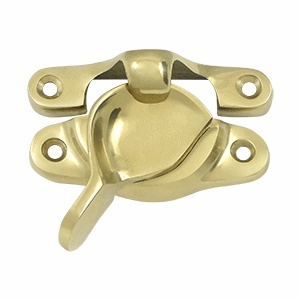 DELTANA Solid Brass Window Sash Lock 1 1/8 inch X 3 inch (Polished Brass Finish)