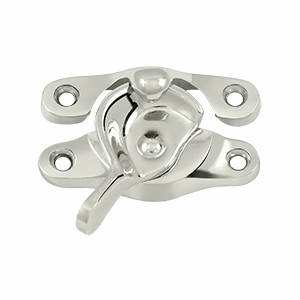 DELTANA Solid Brass Window Sash Lock 1 inch X 2 5/8 inch (Polished Nickel Finish)