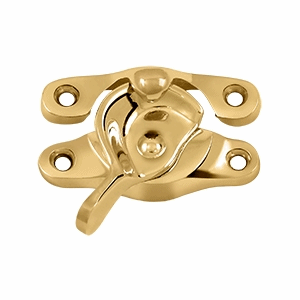 DELTANA Solid Brass Window Sash Lock 1 inch X 2 5/8 inch (PVD Finish)