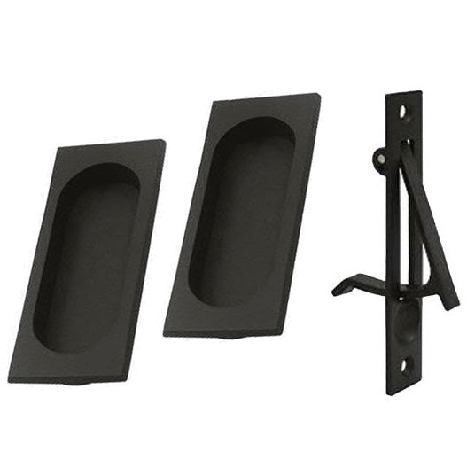 DELTANA Square Style Single Pocket Passage Style Door Set (Oil Rubbed Bronze Finish)